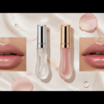 Clear lip gloss vs tinted lip gloss comparison for Fantaisea Beauty